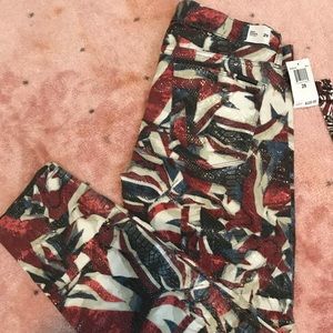 Hudson Red White and Blue Pants Size 29